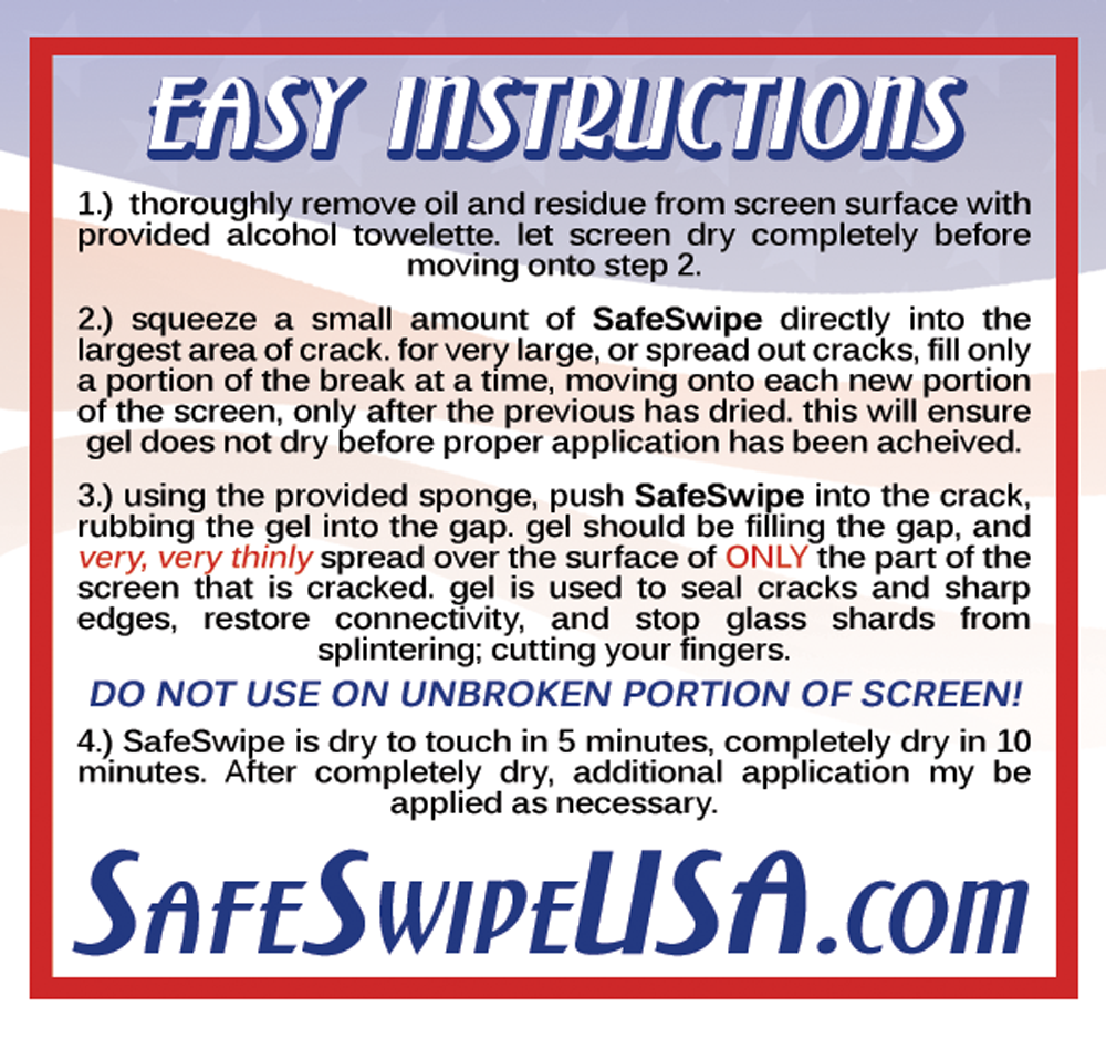 Safe Swipe is easy to use